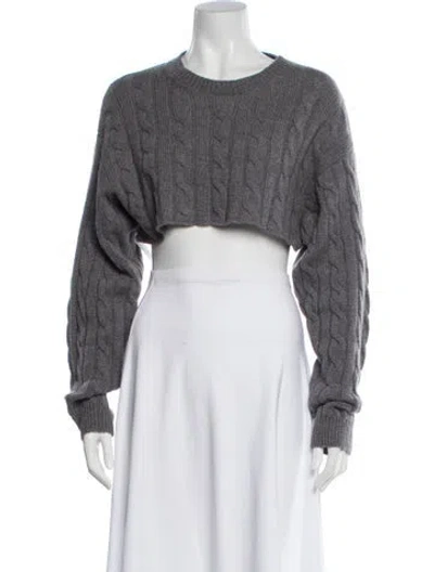 Pre-owned Miu Miu 2022 Cashmere Sweater In Grey