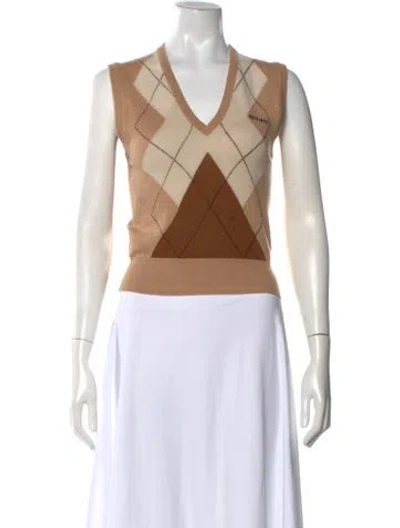 Pre-owned Miu Miu 2022 Cashmere Sweater In Neutral