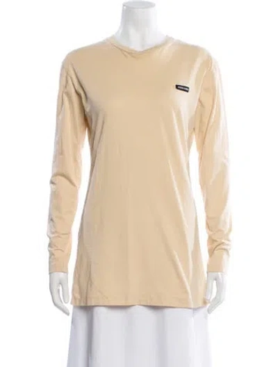 Pre-owned Miu Miu 2022 Crew Neck T-shirt In Neutral