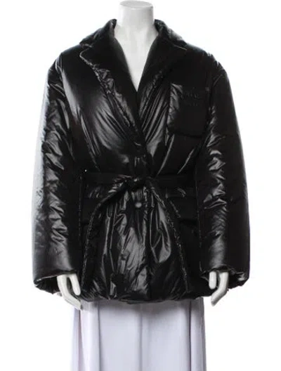Pre-owned Miu Miu 2022 Down Coat In Black