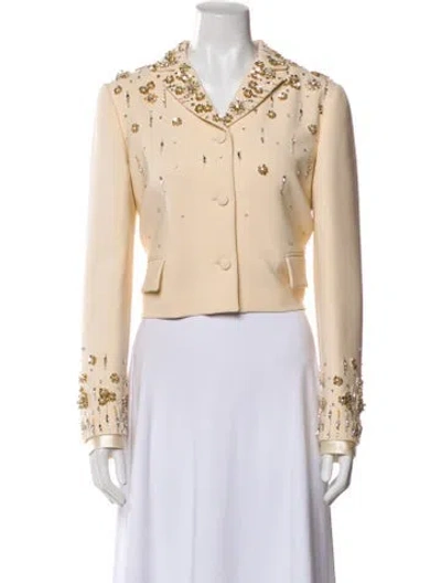 Pre-owned Miu Miu 2022 Evening Jacket W/ Tags In Neutral