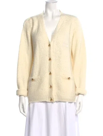 Pre-owned Miu Miu 2022 Holiday Sweater In Neutral