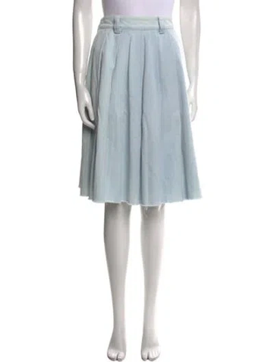 Pre-owned Miu Miu 2022 Knee-length Skirt In Blue