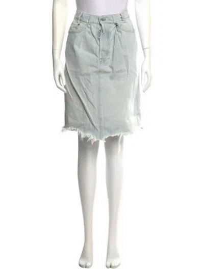 Pre-owned Miu Miu 2022 Knee-length Skirt In Silver