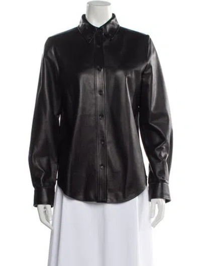 Pre-owned Miu Miu 2022 Lambskin Top In Black
