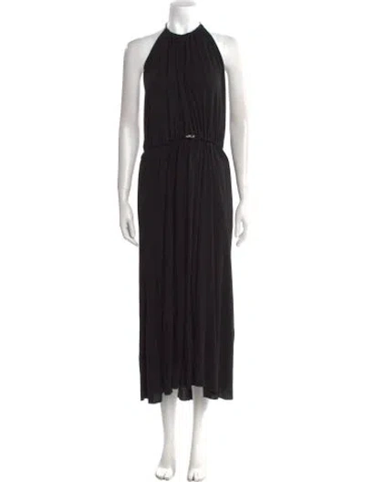 Pre-owned Miu Miu 2022 Midi Length Dress In Black