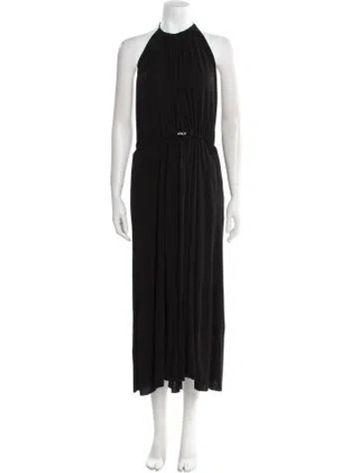 Pre-owned Miu Miu 2022 Midi Length Dress In Black