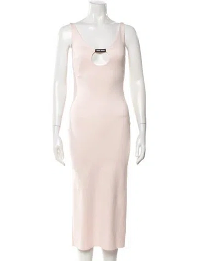 Pre-owned Miu Miu 2022 Midi Length Dress In Pink