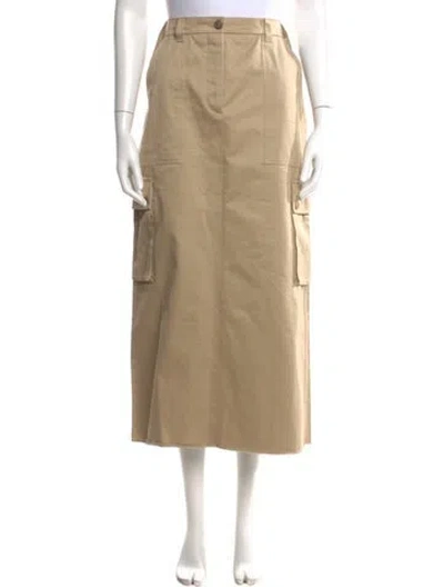 Pre-owned Miu Miu 2022 Midi Length Skirt In Neutral