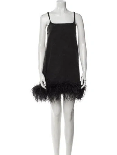 Pre-owned Miu Miu 2022 Mini Dress In Black