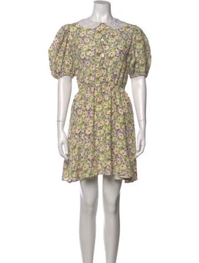 Pre-owned Miu Miu 2022 Mini Dress In Neutrals