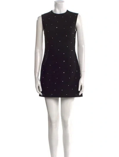 Pre-owned Miu Miu 2022 Mini Dress W/ Tags In Black