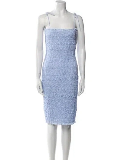 Pre-owned Miu Miu 2022 Mini Dress W/ Tags In Blue