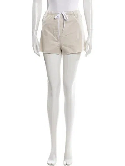 Pre-owned Miu Miu 2022 Mini Shorts W/ Tags In White