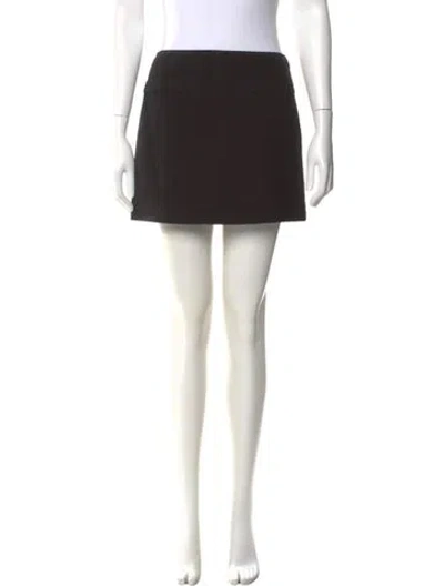 Pre-owned Miu Miu 2022 Mini Skirt In Black
