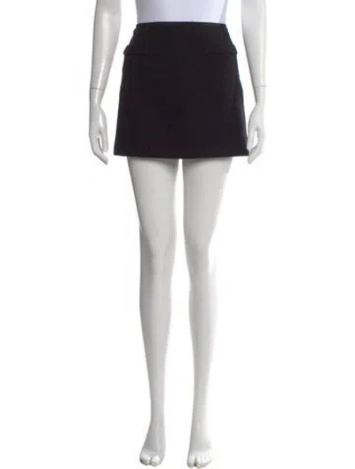 Pre-owned Miu Miu 2022 Mini Skirt In Black