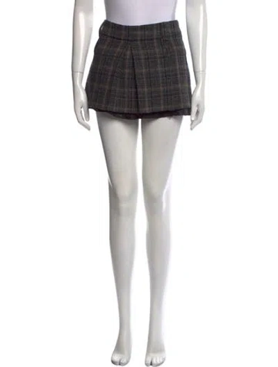 Pre-owned Miu Miu 2022 Mini Skirt In Black