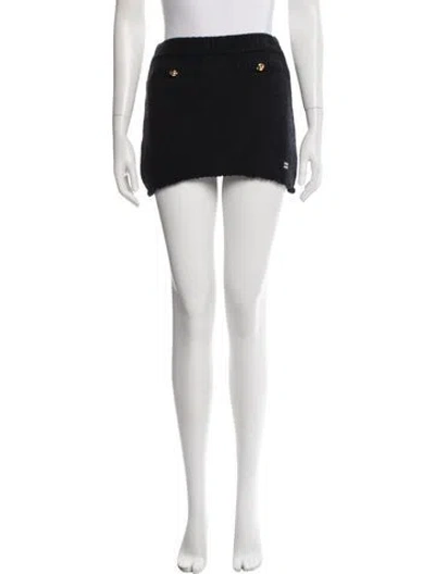 Pre-owned Miu Miu 2022 Mini Skirt In Black