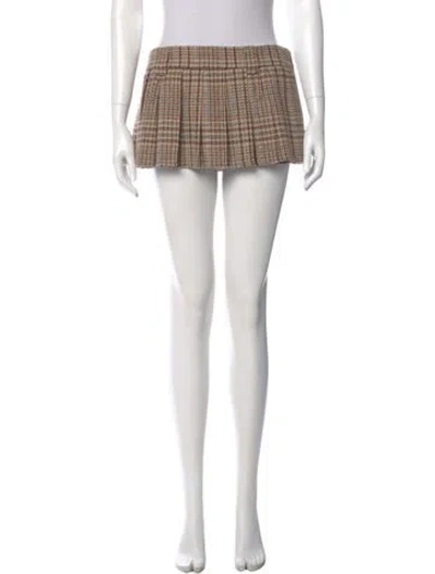 Pre-owned Miu Miu 2022 Mini Skirt In Brown