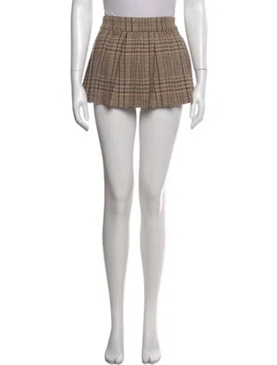 Pre-owned Miu Miu 2022 Mini Skirt In Brown