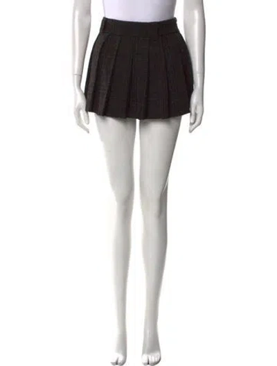 Pre-owned Miu Miu 2022 Mini Skirt In Gray