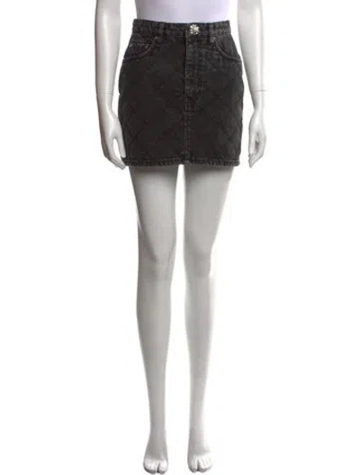 Pre-owned Miu Miu 2022 Mini Skirt In Gray