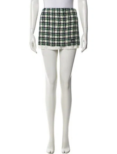 Pre-owned Miu Miu 2022 Mini Skirt In Gray