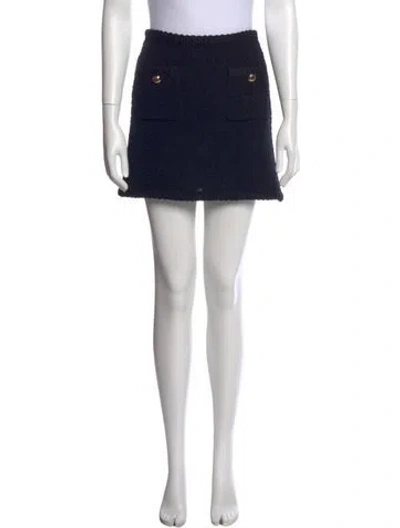 Pre-owned Miu Miu 2022 Mini Skirt In Gray