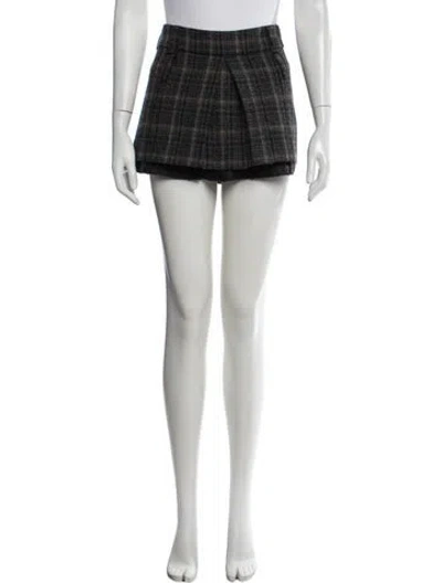 Pre-owned Miu Miu 2022 Mini Skirt In Grey