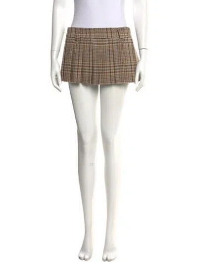 Pre-owned Miu Miu 2022 Mini Skirt In Neutral
