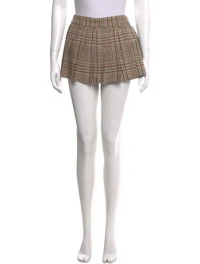 Pre-owned Miu Miu 2022 Mini Skirt In Neutral
