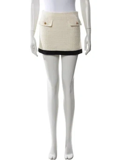 Pre-owned Miu Miu 2022 Mini Skirt In Neutrals