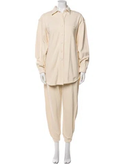 Pre-owned Miu Miu 2022 Pant Set In Neutral