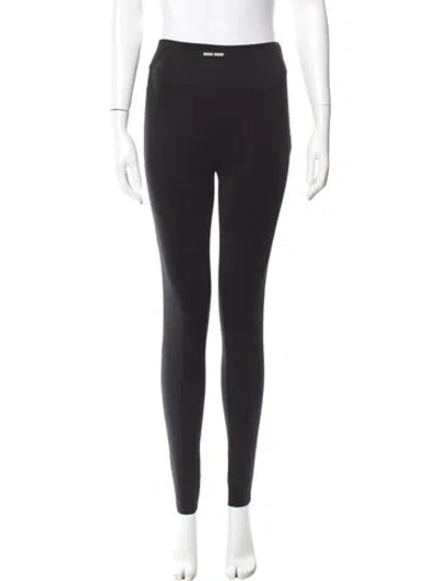 Pre-owned Miu Miu 2022 Skinny Leg Pants W/ Tags In Black