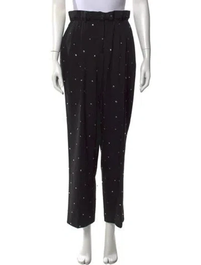 Pre-owned Miu Miu 2022 Straight Leg Pants In Black