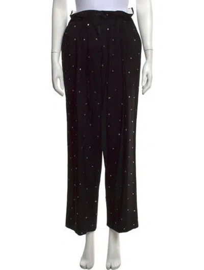 Pre-owned Miu Miu 2022 Straight Leg Pants In Black