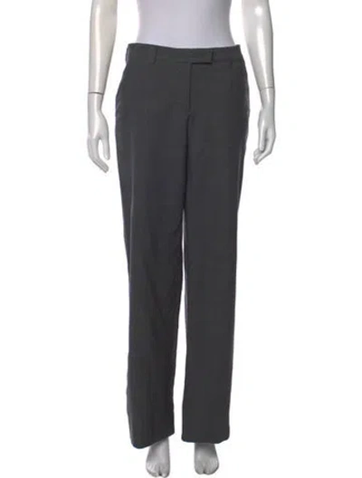 Pre-owned Miu Miu 2022 Straight Leg Pants In Gray