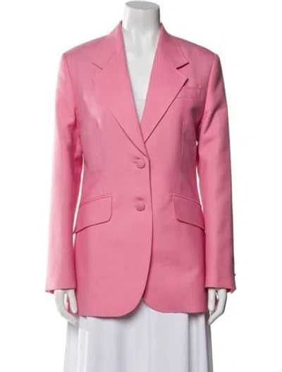 Pre-owned Miu Miu 2022 Virgin Wool Blazer In Pink