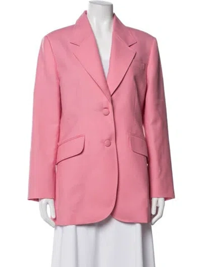 Pre-owned Miu Miu 2022 Virgin Wool Blazer In Pink