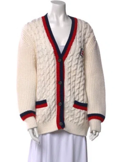 Pre-owned Miu Miu 2022 Virgin Wool Sweater In Neutral