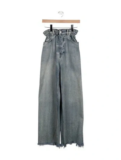 Pre-owned Miu Miu 2022 Wide Leg Jeans In Yellow
