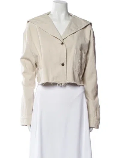 Pre-owned Miu Miu 2023 Blazer In Neutral