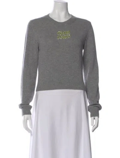 Pre-owned Miu Miu 2023 Cashmere Sweater In Gray