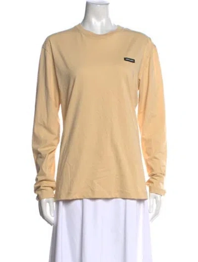 Pre-owned Miu Miu 2023 Crew Neck T-shirt In Gray