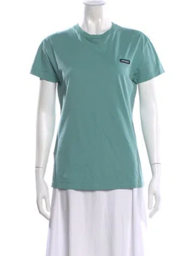 Pre-owned Miu Miu 2023 Crew Neck T-shirt In Green