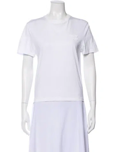 Pre-owned Miu Miu 2023 Crew Neck T-shirt In White