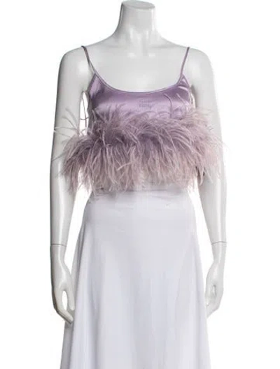 Pre-owned Miu Miu 2023 Holiday Crop Top W/ Tags In Purple