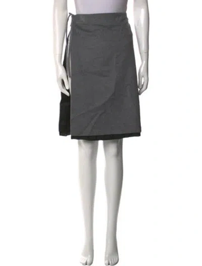 Pre-owned Miu Miu 2023 Knee-length Skirt W/ Tags In Gray