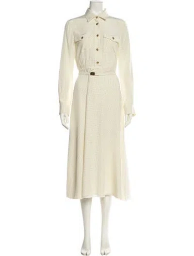 Pre-owned Miu Miu 2023 Long Dress In Neutral