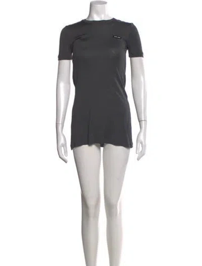 Pre-owned Miu Miu 2023 Mini Dress In Gray